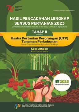 Hasil Pencacahan Lengkap Sensus Pertanian 2023 - Tahap II  Usaha Pertanian Perorangan (UTP) Perkebunan Kota Ambon